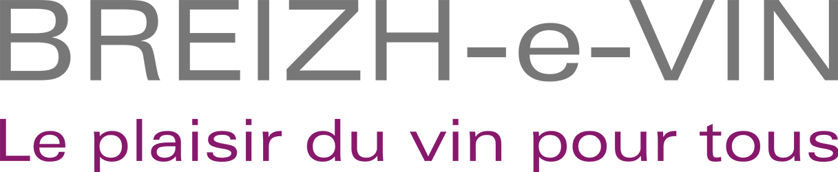 Logo de BREIZH-e-VIN gris et violet